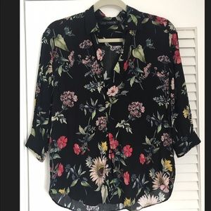 Zara women’s floral blouse